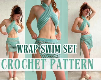 Crochet Swimsuit 3-Piece Set Pattern – Alana Style (PDF Pattern)