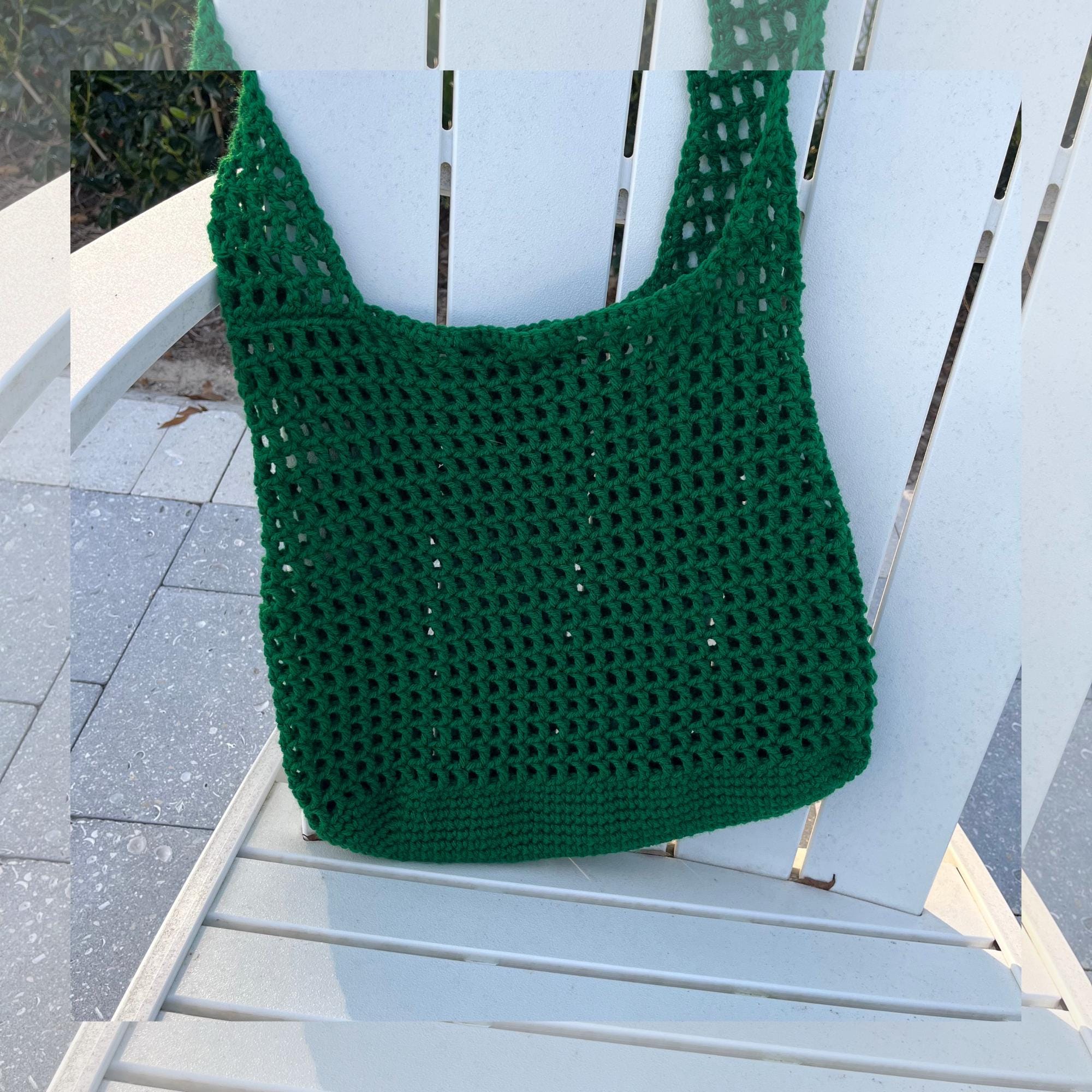 Easy Crochet Beach Bag Pattern – DIY Market Tote, Beginner-friendly ...