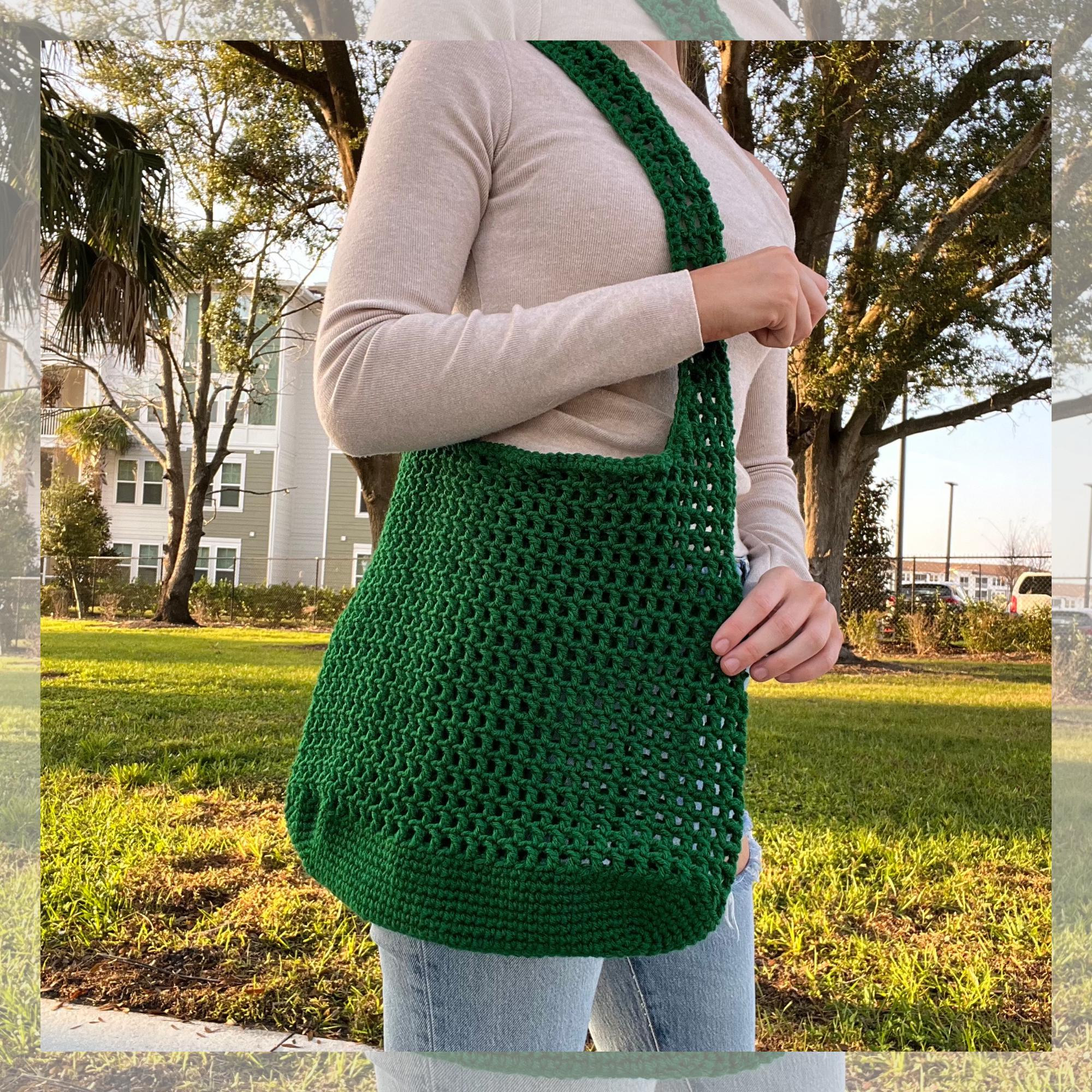 Easy Crochet Beach Bag Pattern – DIY Market Tote, Beginner-friendly ...