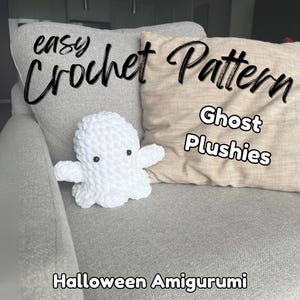 Crochet Pattern Ghosts - Halloween - crochet Halloween - pink amigurumi - amigurumi - amigurumi easy - crochet patterns - halloween crochet