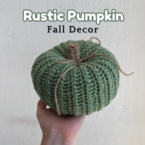 Fall Decor Home- Rustic Pumpkin, fall decor, fall decor table, fall decor crochet, crochet pumpkin, aesthetic fall decor, decor fall