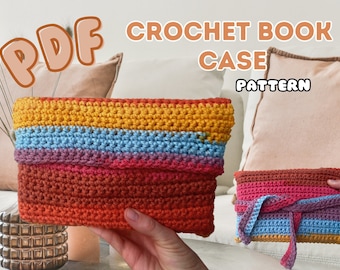 Crochet Book Case Pattern – Beginner-Friendly, Easy Project (PDF Download)