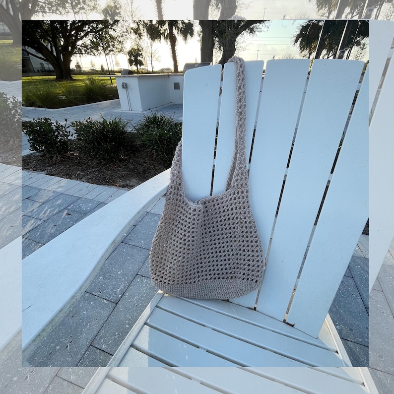 Easy Crochet Beach Bag Pattern – DIY Market Tote, Beginner-friendly ...