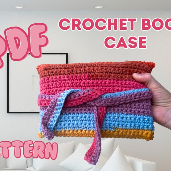 Book Case - Easy Crochet Pattern PDF download, crochet pattern, easy crochet, beginner crochet, summer crochet pattern