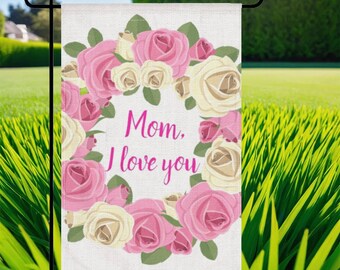 Personalized Garden Flags, Courtyard Flags, Spring Flags, Customizable Letter Garden Flags, Housewarming Gifts, Mother's Day Gift Flags