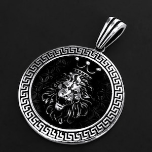 925 Sterling Silver Lion King Men&#39;s Pendant