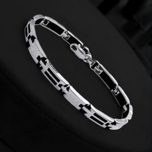 925 Sterling Silver Men&#39;s Bracelet