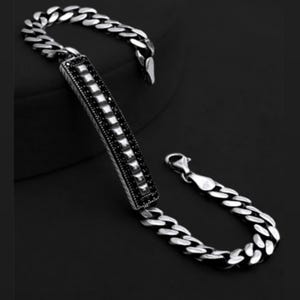 925 Sterling Silver Men&#39;s Bracelet
