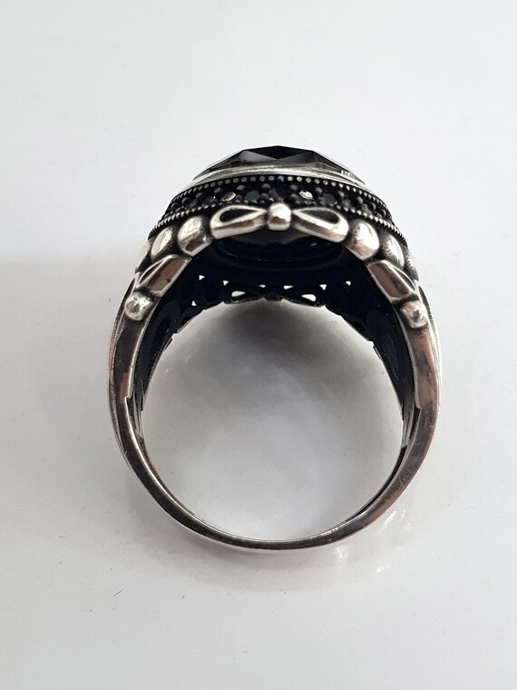 925 Sterling Silver Oval Zircon Stone Men's Ring - Etsy 925 Sterling Silver Oval Zircon Stone Men's Ring - Etsy