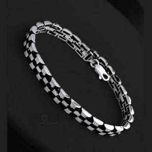 925 Sterling Silver Men&#39;s Bracelet