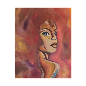 Abstract Woman Art, Woman Canvas Wall Art, Woman Painting, Abstract Face Art, Woman Portrait Art, Modern Wall Art, Contemporary Room Decor