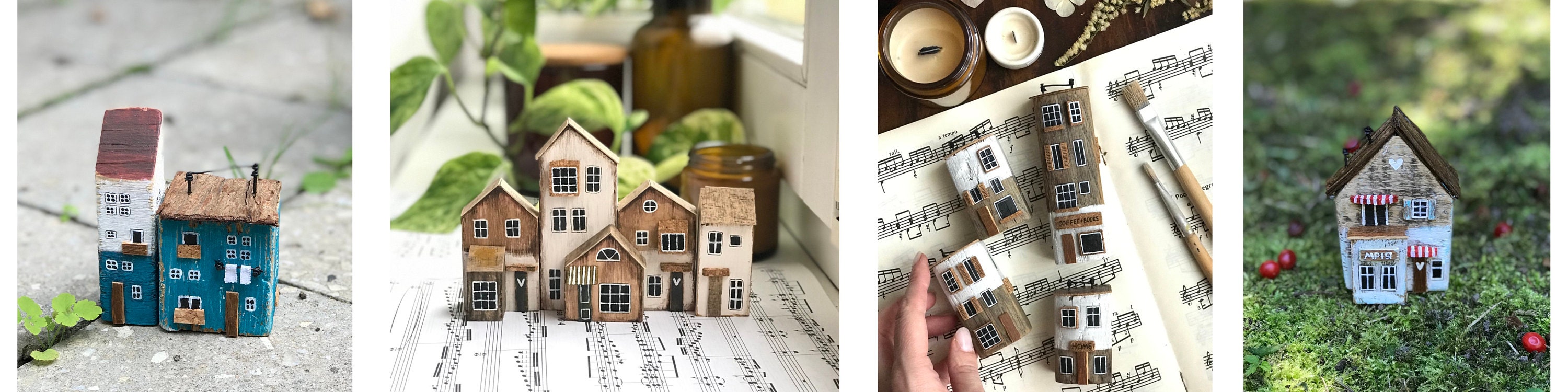 アート・デザイン・音楽 Small ian Houses and their Details MiradaHome - Etsy