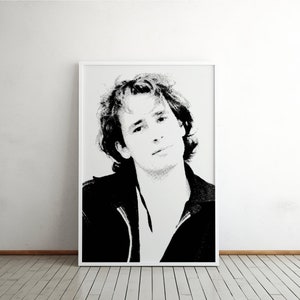 Afdrukbare portretposter Jeff Buckley | Muurkunst muzieklegende