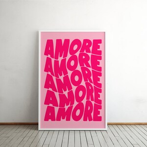 Amore Typografie Poster: Italian Love Druck (Digitaler Download)