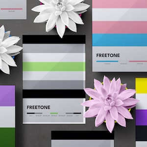 Gender Identity Flags Art Prints: Nonbinary, Transgender, Agender (Digital Download)