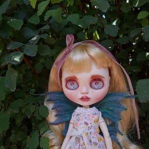 OOAK Custom Blythe Doll in Flower Fairy Style – Handmade