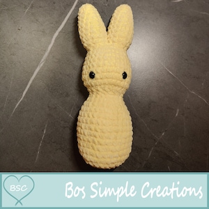 No Sew Peep Bunny | Crochet Pattern NL | Easter Peeps Pattern | Adorable Cute Bunny | Only Dutch Pattern | Dutch Pattern Easter Bunny