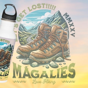 Personalized Adventure-Themed Stainless Steel Water Bottle: Perfect for Hiking, Camping, Fitness, Travel, and Gift Giving