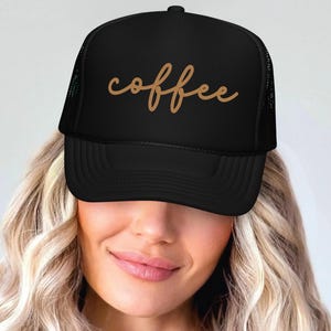 Coffee Trucker Hat, Caffeine Lover Snapback, Funny Morning Mesh Cap, Barista Hat Gift Idea, Coffee Addict Aesthetic Dad Hat