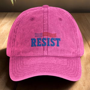Resist Embroidered Hat, Feminist Protest Embroidered Cap, Social Justice Equality Hat, DEI Activist Cap, Empowerment Statement Hat