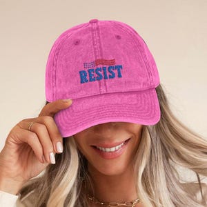 Resist Embroidered Hat, Feminist Protest Embroidered Cap, Social Justice Equality Hat, DEI Activist Cap, Empowerment Statement Hat