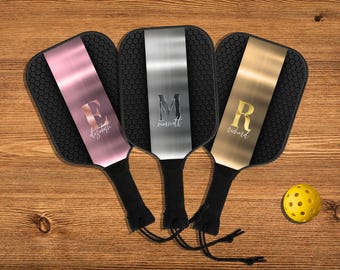 Customized Pickleball Set, Wooden Pickleball Paddle, Custom Name Pickle ball Paddle, Custom Pickleball Paddle, Custom Pickleball Set
