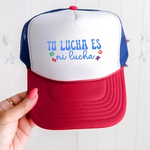 Tu Lucha Es Mi Lucha Activist Trucker Hat, Vintage Immigration Mesh Cap, Social Justice Equality Snapback, Human Rights Hat
