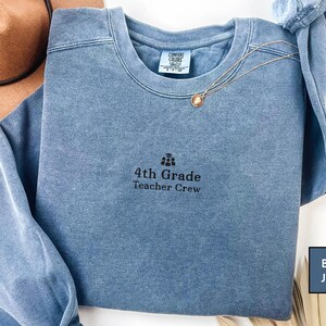 Comfort Colors Teaching Shirt, Teacher Crew Sweatshirt, Educator Hoodie, Simple Teacher Outfit, School Staff Shirt, Gift for Teachers