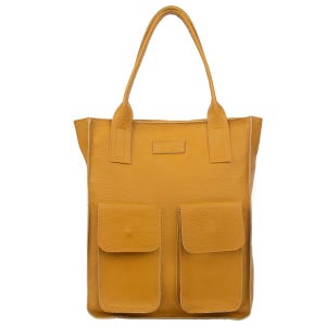 Women's Leather Shopper Bag Vezze Tasca