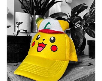 Pikachu Cap/ Cute Ears Cap/Pokemon/Pikachu Hat/Kawaii/Anime