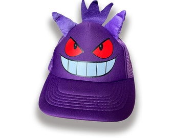 Gengar Cap/With Ears and Thorns/Pokemon/Kawaii/Game/Sun Hat