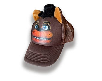 Freddy cap/Hat with freddy ears/Five Nights at freddy's/Sun hat/Gore