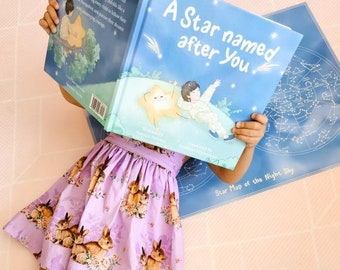 Bedtime Children's Picture Book "A Star named after You"; Keepsake book for babies & children; Baby shower gift; New mother's gift; Hardback