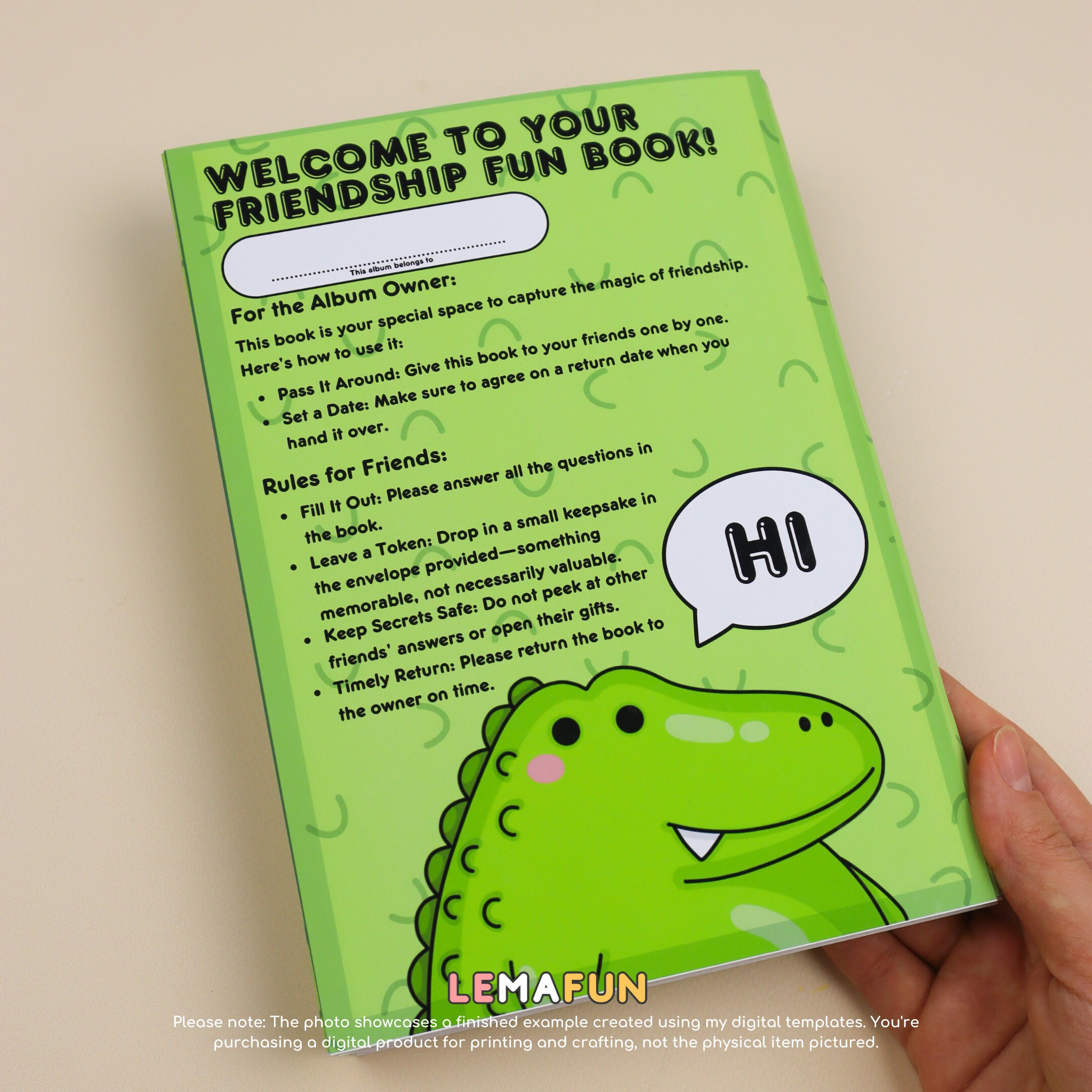 Friendship Questionnaire.pdf DIY Friendship Questionnaire Album for Kids (ages 7-12) - Printable PDF ...