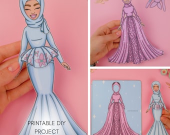 Printable Paper Dolls Dress Up Set | Digital Download | Creative Kids Activities | DIY For Kids | Instant Download | Craft At Home