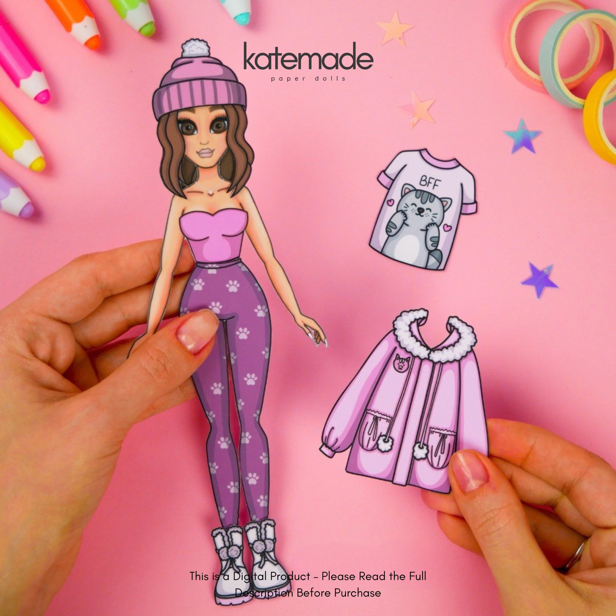 Printable Paper Dolls Dress up Set | Digital Download | Creative Kids ...