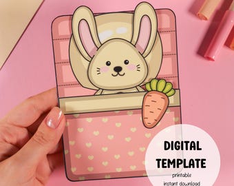 Printable Craft Kit - DIY Paper Toy Template for Kids, Easy Home Activity, Creative Papercraft Project, Digital Download