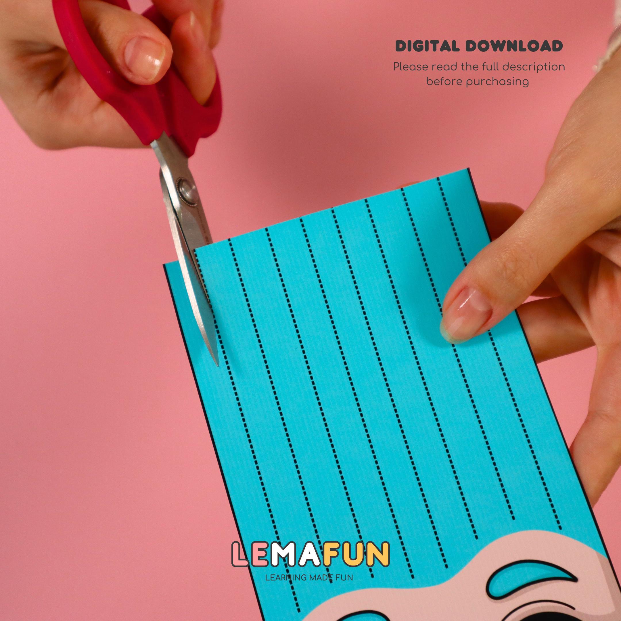 Printable Haircut Dolls – Scissor Skills Practice for Kids | Fine Motor ...