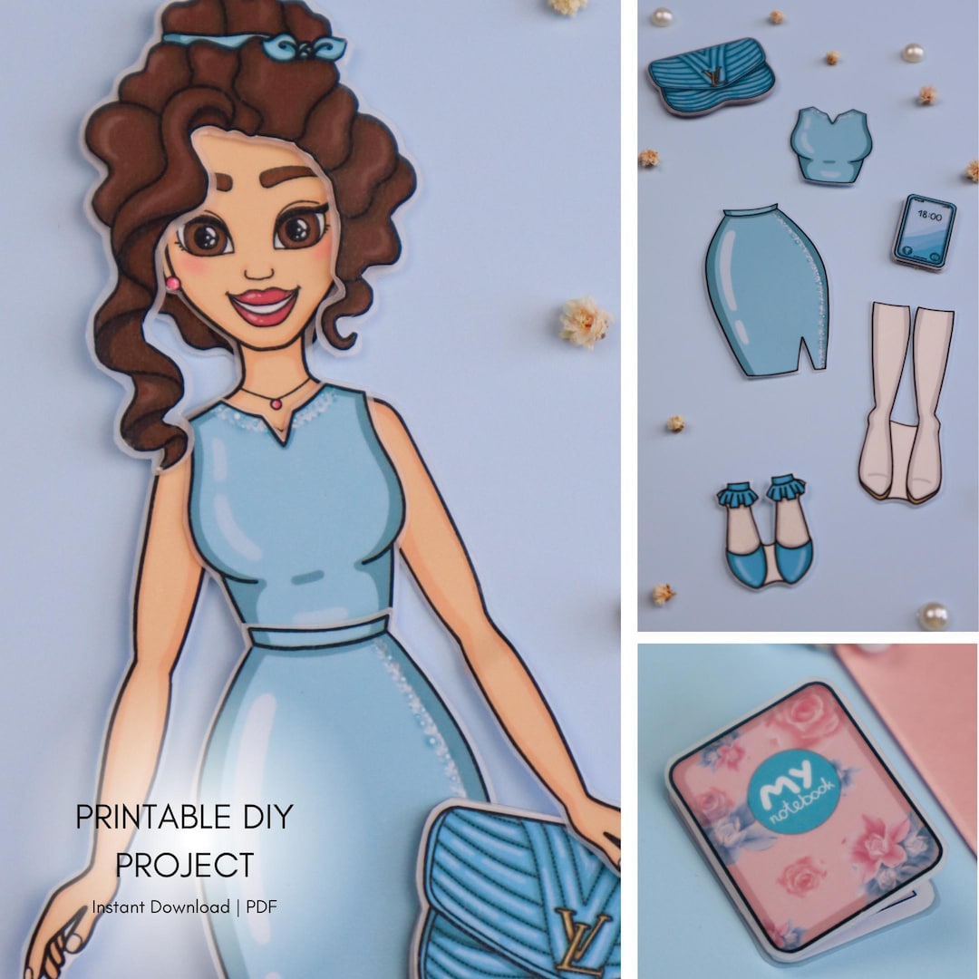 Printable Paper Dolls Dress up Set | Digital Download | Creative Kids ...