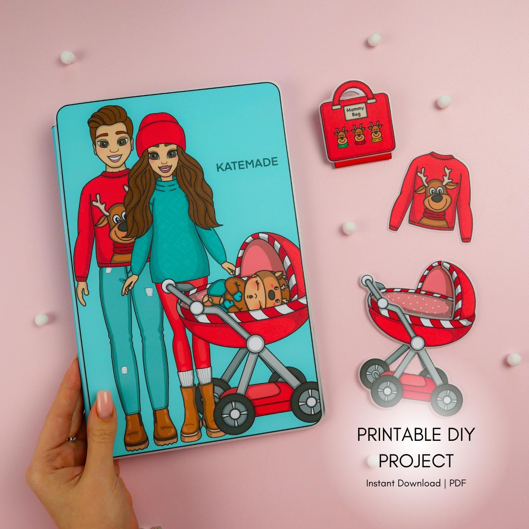 Printable Paper Dolls Dress up Set | Digital Download | Creative Kids ...
