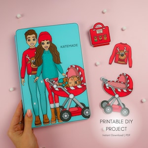 Set di vestiti per bambole di carta stampabili | Download digitale | Attività creative per bambini | Fai da te per bambini | Download immediato | Artigianato a casa