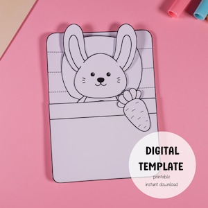 Printable Craft Kit - DIY Paper Toy Template for Kids, Easy Home Activity, Creative Papercraft Project, Digital Download