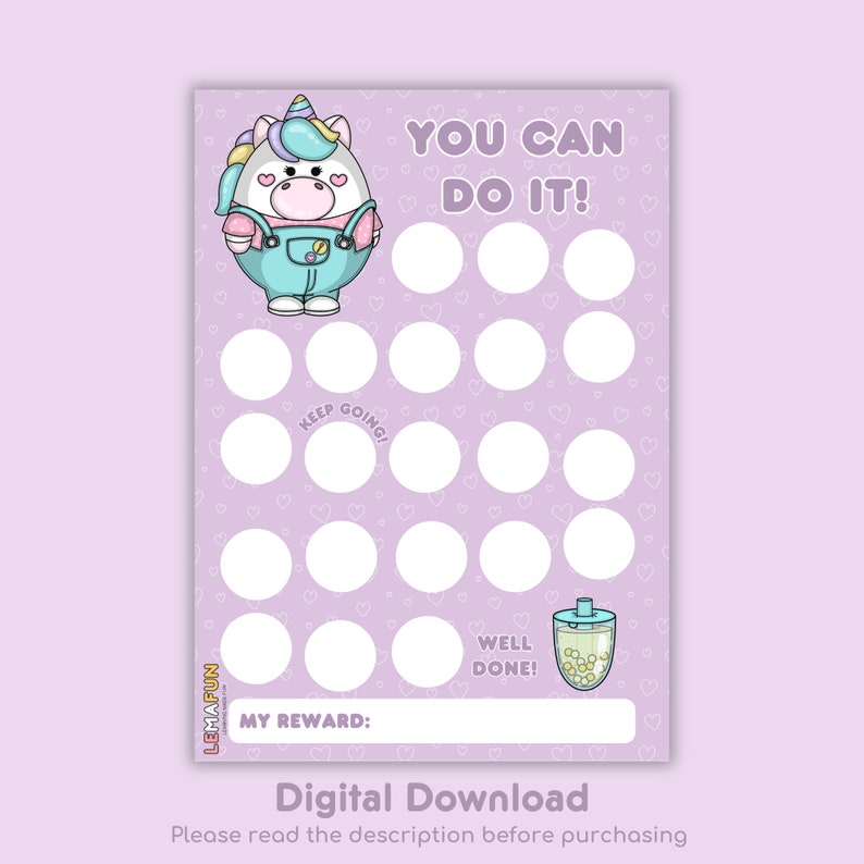 Editable Reward Chart Bundle for Kids - Digital Download With ...