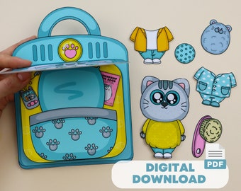 Juguete de papel DIY para gatos y casas Kit de manualidades