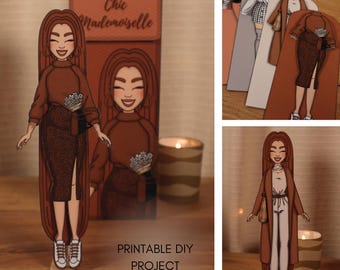 Printable Paper Dolls Dress Up Set | Digital Download | Creative Kids Activities | DIY For Kids | Instant Download | Craft At Home