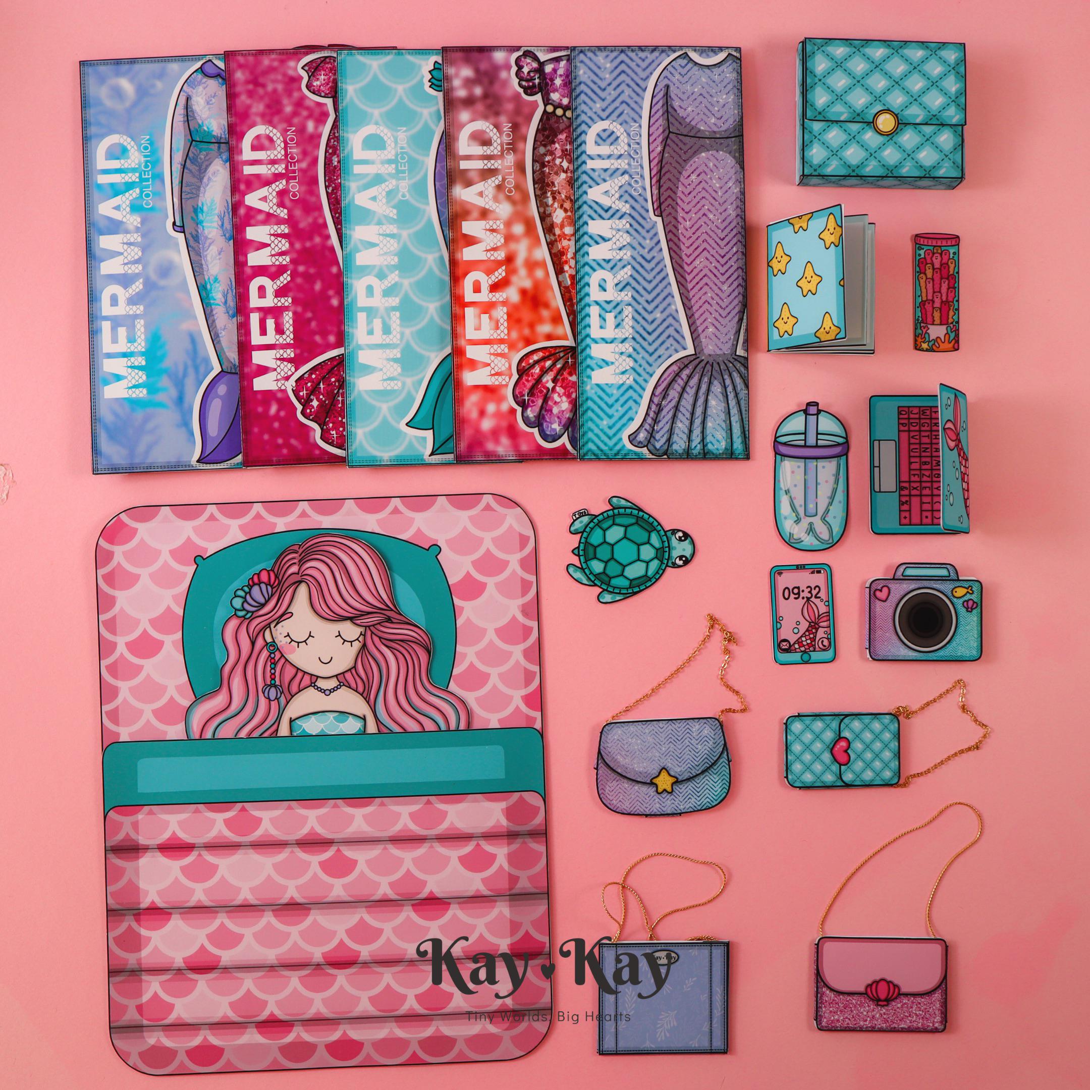 Printable Mermaid Bundle With Paper Dolls, Outfits and Accessories, Digital  Download, Crafts for Kids, Dress Up - Etsy