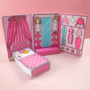 Printable Paper Dollhouse With Fashion Designer Doll – DIY Creative Toy ...