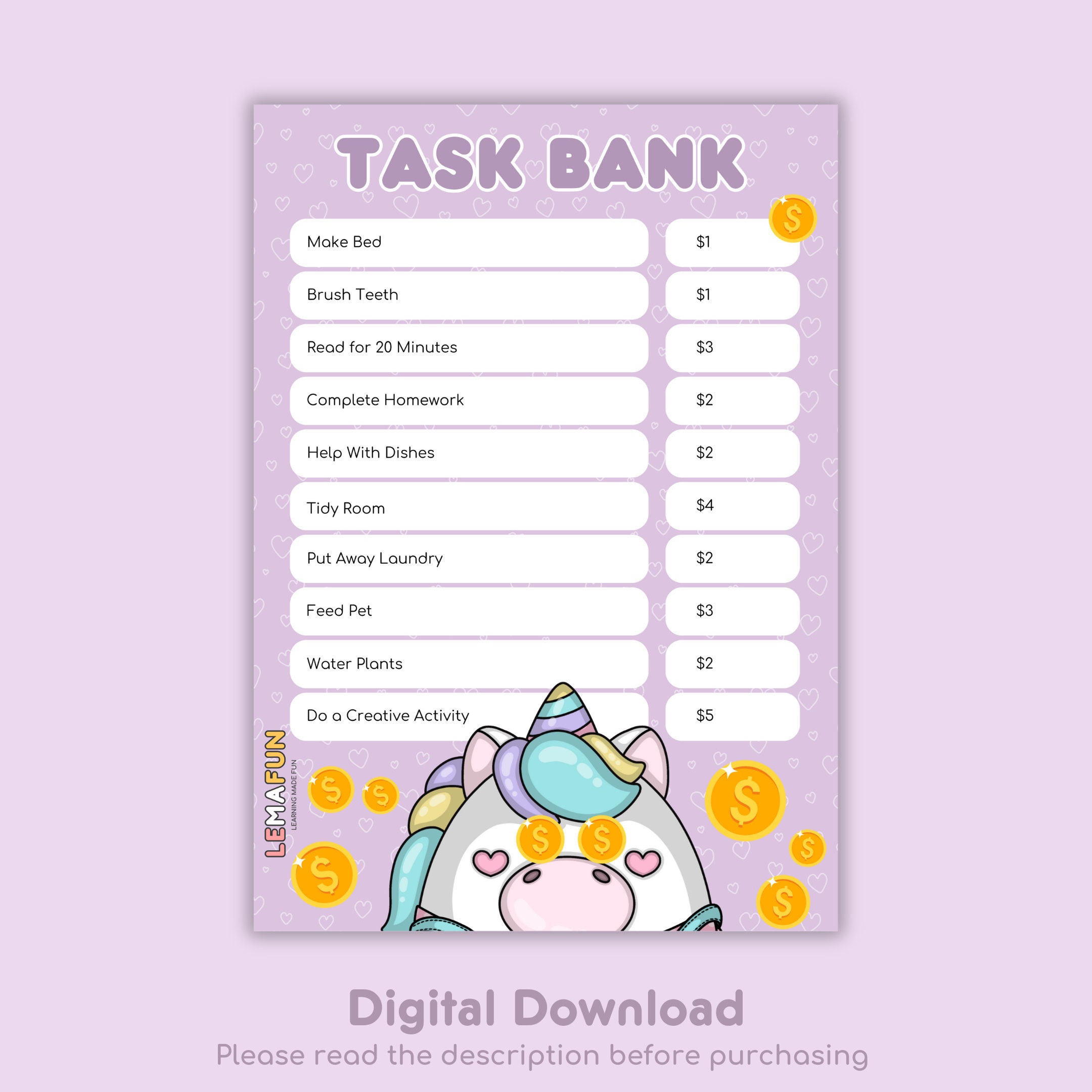 Editable Reward Chart Bundle for Kids - Digital Download With ...