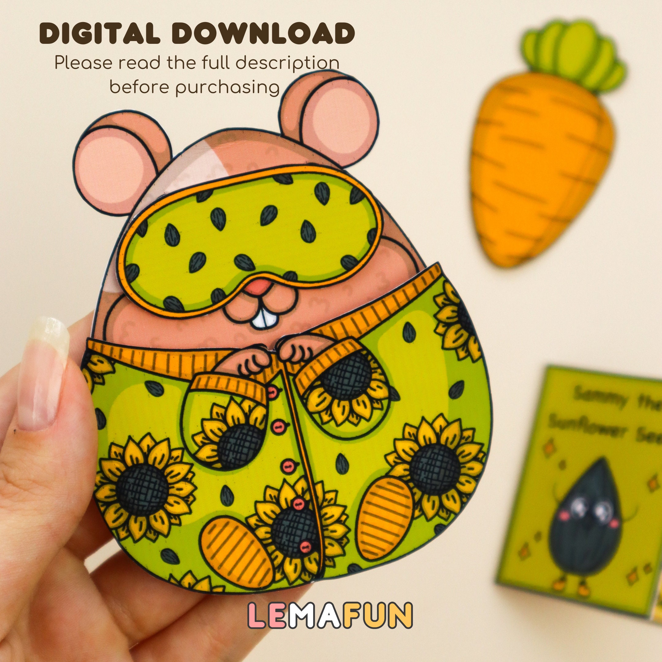 DIY ハムスターと家の紙おもちゃ - 5 ～ 10 歳の子供向けの印刷