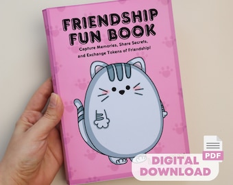 DIY Friendship Questionnaire Album for Kids (Ages 7-12) - Printable PDF